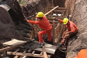 La recuperación de lagunas de tratamiento en Colonia Avellaneda se encuentra en su tramo final de ejecución
