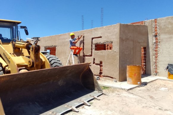 Avanzan a buen ritmo las 40 viviendas que se construyen en Urdinarrain con fondos nacionales
